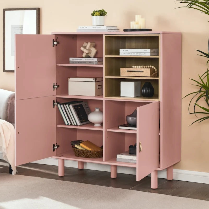 Storage cabinet with door, multifunctional storage cabinet, modern sideboard cabinet, wooden storage cabinet