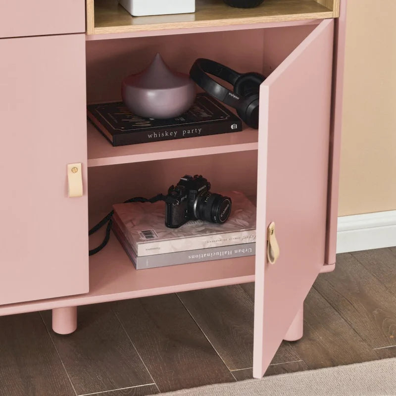 Storage cabinet with door, multifunctional storage cabinet, modern sideboard cabinet, wooden storage cabinet