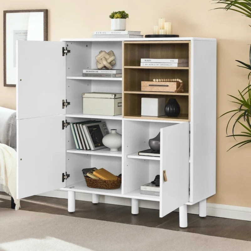 Storage cabinet with door, multifunctional storage cabinet, modern sideboard cabinet, wooden storage cabinet