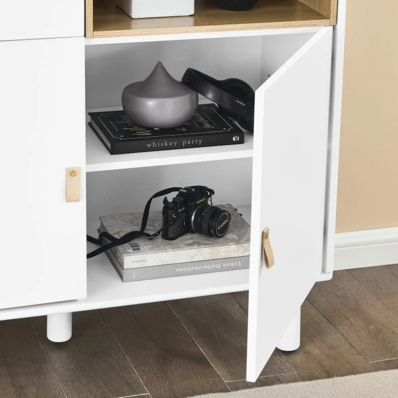 Storage cabinet with door, multifunctional storage cabinet, modern sideboard cabinet, wooden storage cabinet