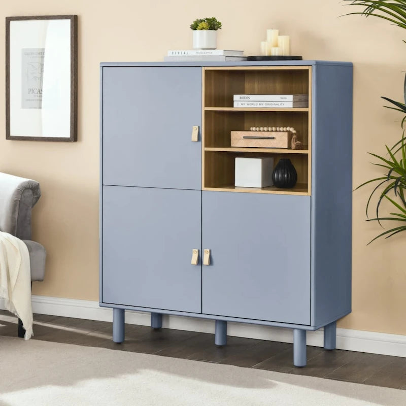 Storage cabinet with door, multifunctional storage cabinet, modern sideboard cabinet, wooden storage cabinet