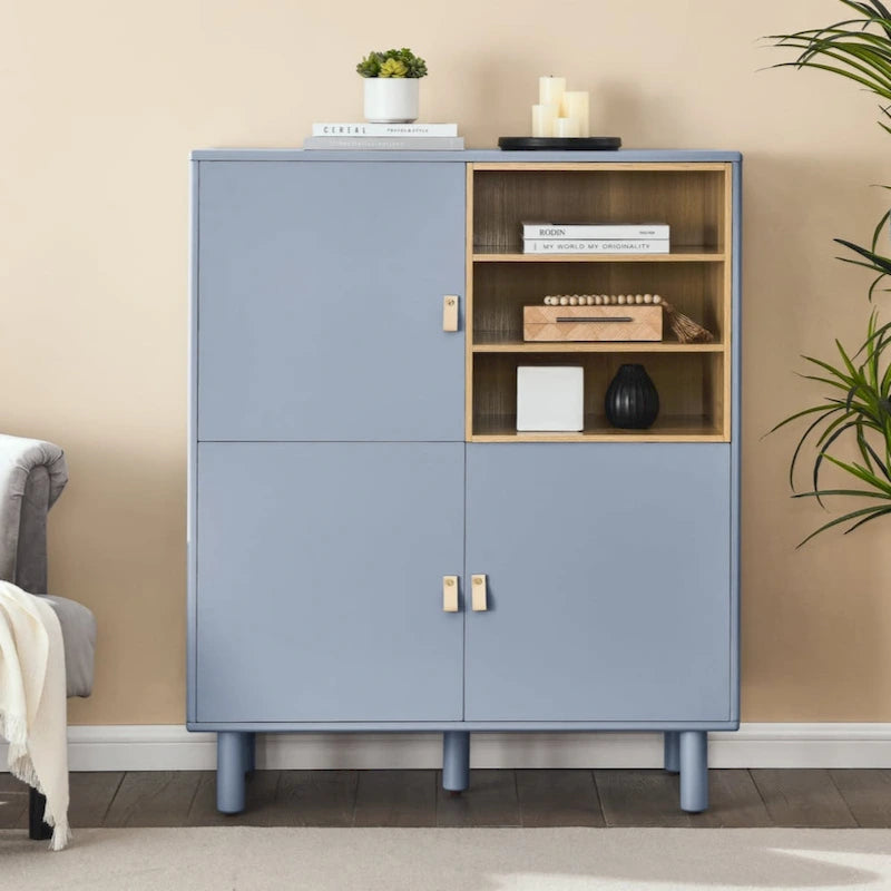Storage cabinet with door, multifunctional storage cabinet, modern sideboard cabinet, wooden storage cabinet