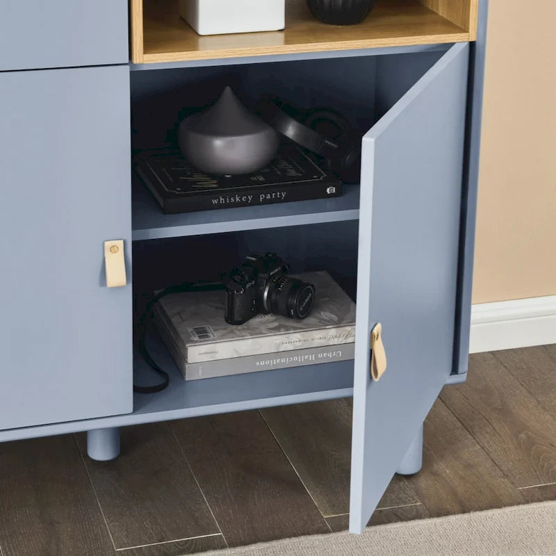 Storage cabinet with door, multifunctional storage cabinet, modern sideboard cabinet, wooden storage cabinet