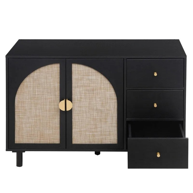 2 Door 3 Drawer Cabinet, Suitable for Bedroom, Living Room, Study