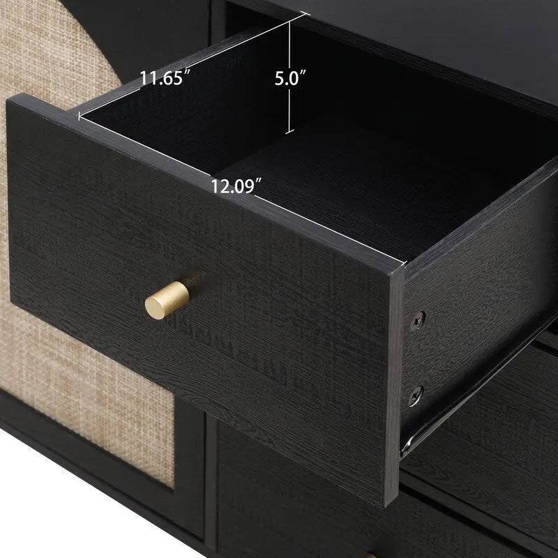 2 Door 3 Drawer Cabinet, Suitable for Bedroom, Living Room, Study