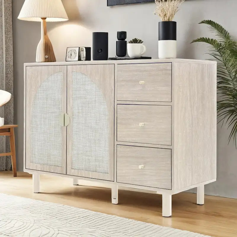 2 Door 3 Drawer Cabinet, Suitable for Bedroom, Living Room, Study
