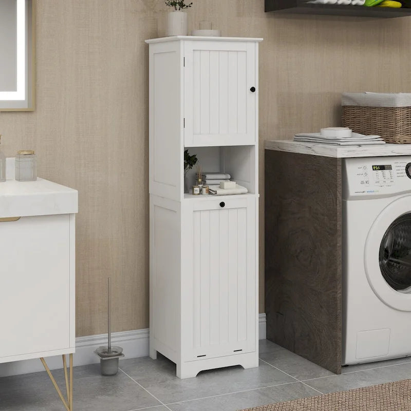 1-Compartment 1-Door Tilt-Out Laundry Sorter Cabinet