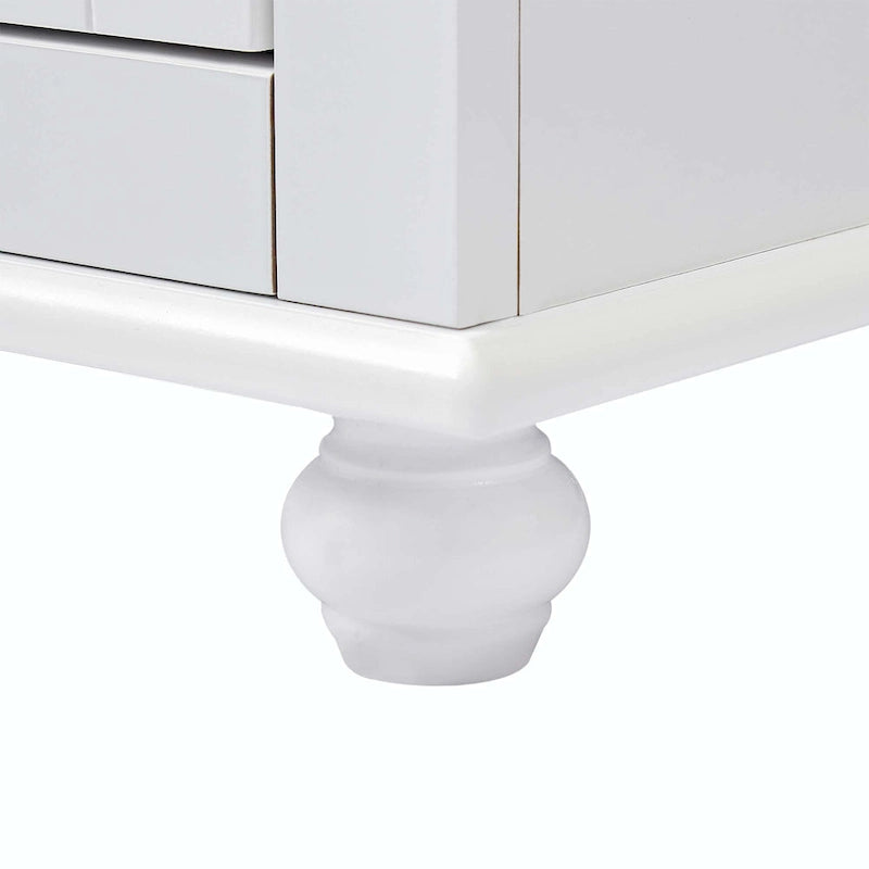 Bathroom Tall Storage Cabinet with Two Drawers