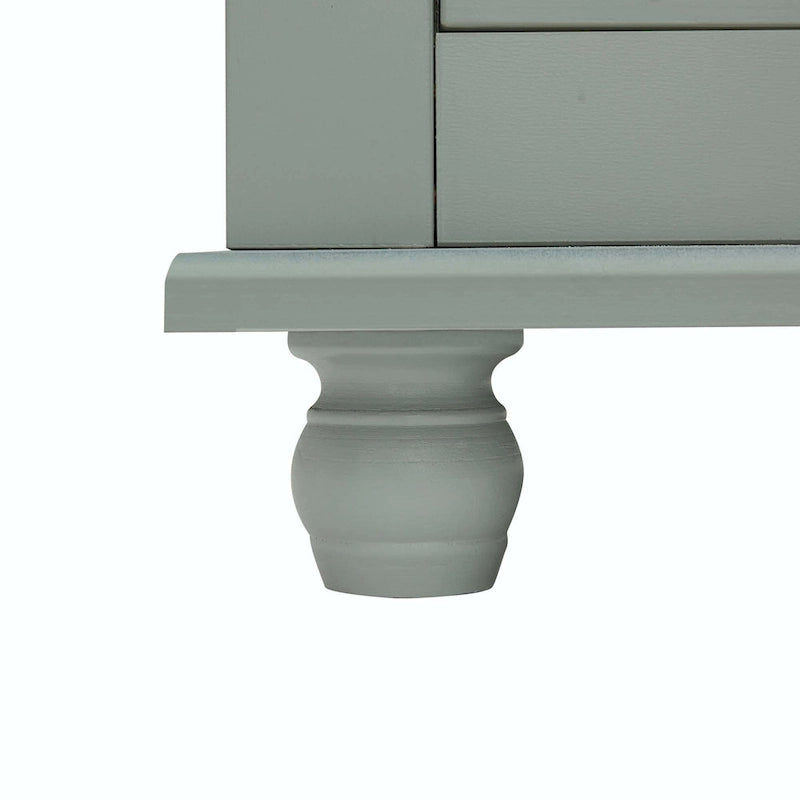 Bathroom Tall Storage Cabinet with Two Drawers