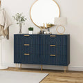 Modern 6 Drawer Dresser, Modern Dresser with Metal Handles, Storage Chest of Drawer, Wide Dresser Drawer Organizers