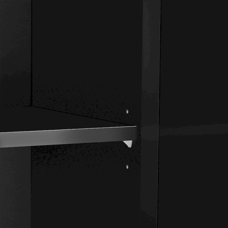 3-Door Sideboard Cabinet with Glass Doors